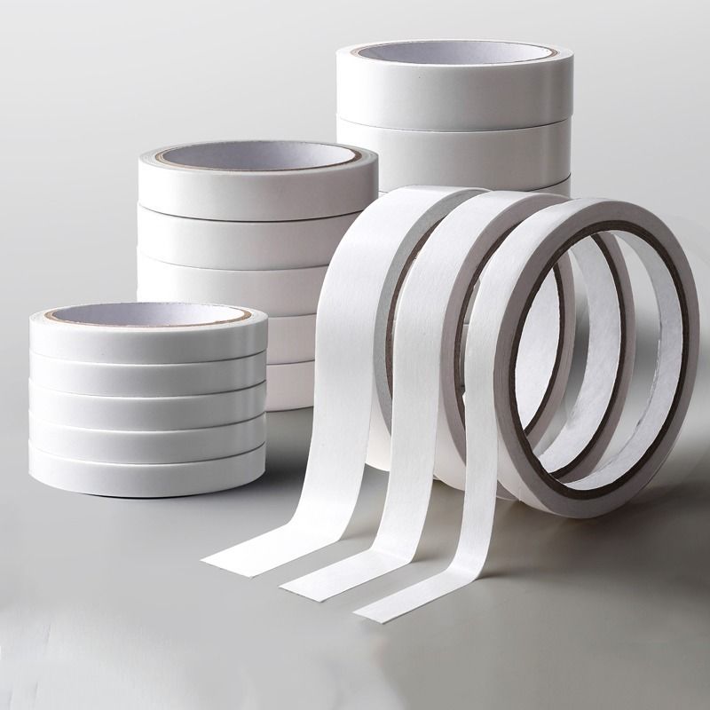 强力双面胶 强力双面胶棉纸胶带学生手工办公透明幼儿园高粘度双面胶