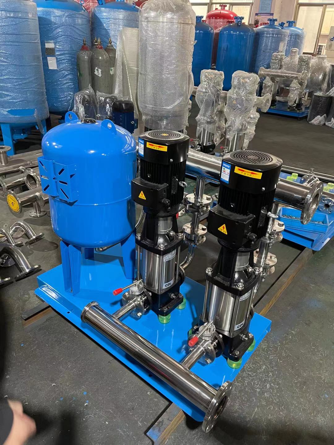 恒压无负压变频供水设备工地学校小区二次供水系统不锈钢多级泵沁岑