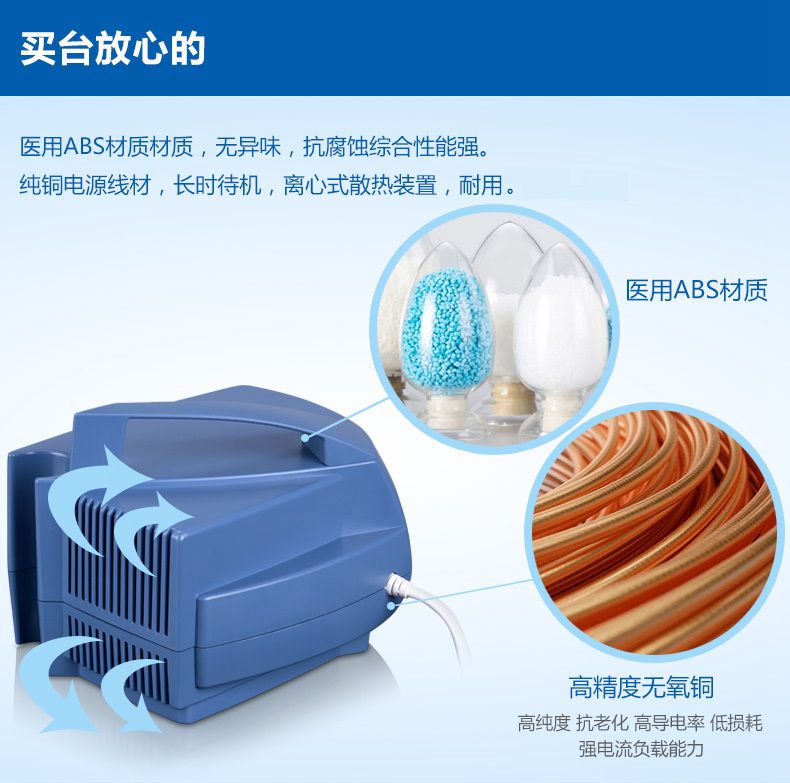 雾化器压缩式雾化器医用家用雾化机儿童成人雾化器 喜芝堂白色小狗款1