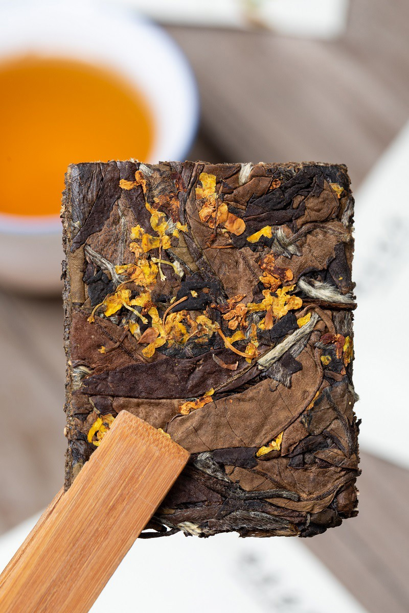 chiqingpai桂花老白茶饼干茶2011年福鼎老白茶小茶饼