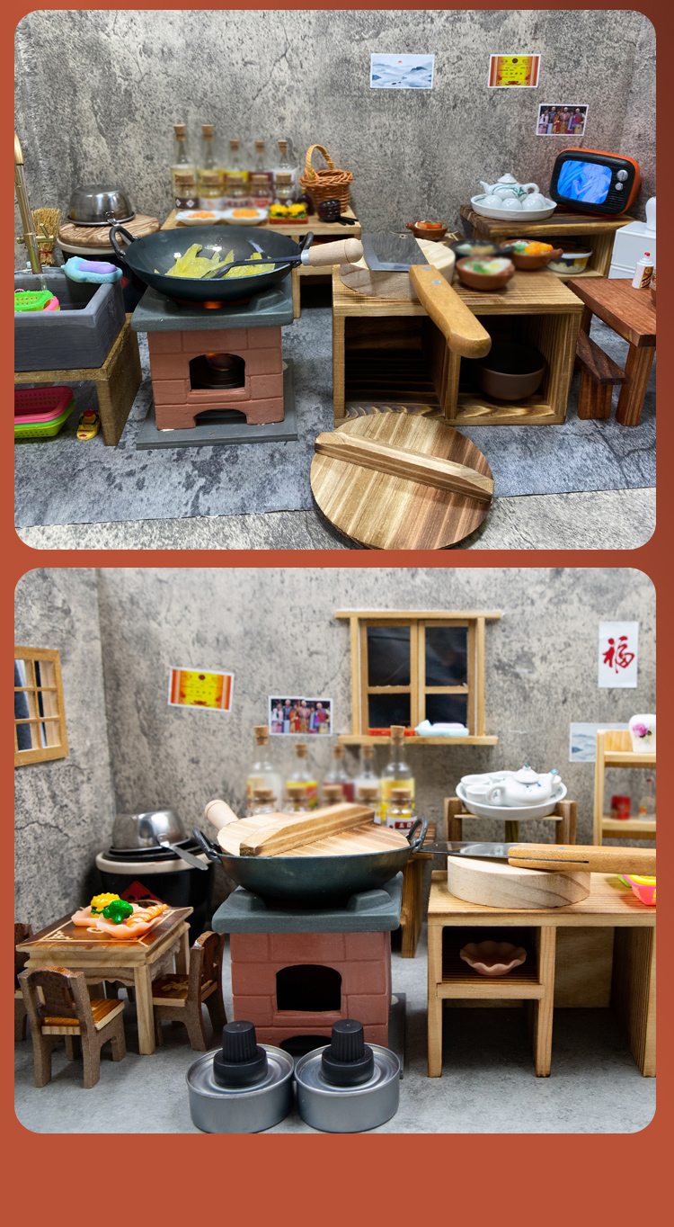 网红迷你厨房真煮可吃儿童做饭灶台真实锅食玩过家家玩具男孩女孩生日