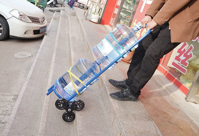 拉桶装水爬上楼梯手拉车矿泉水桶手推车拉水桶手拉车纯净饮水机桶桶装