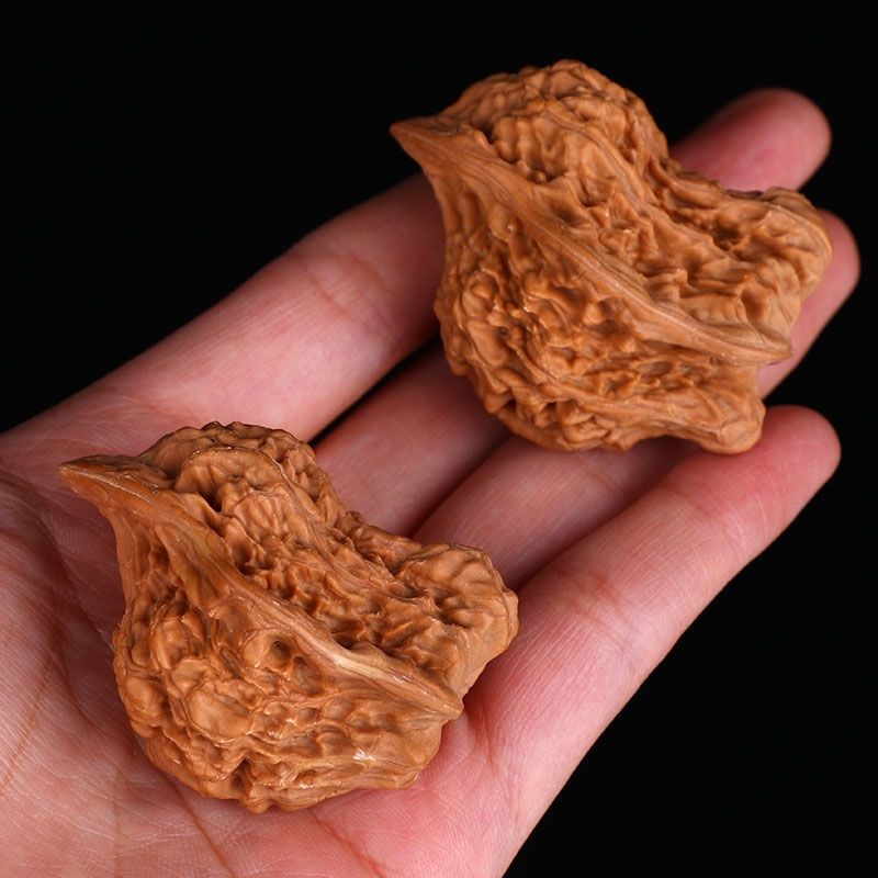 60老树果文玩野生异形小鸟花生原色文玩核桃盘把玩麻核桃慕绢周年