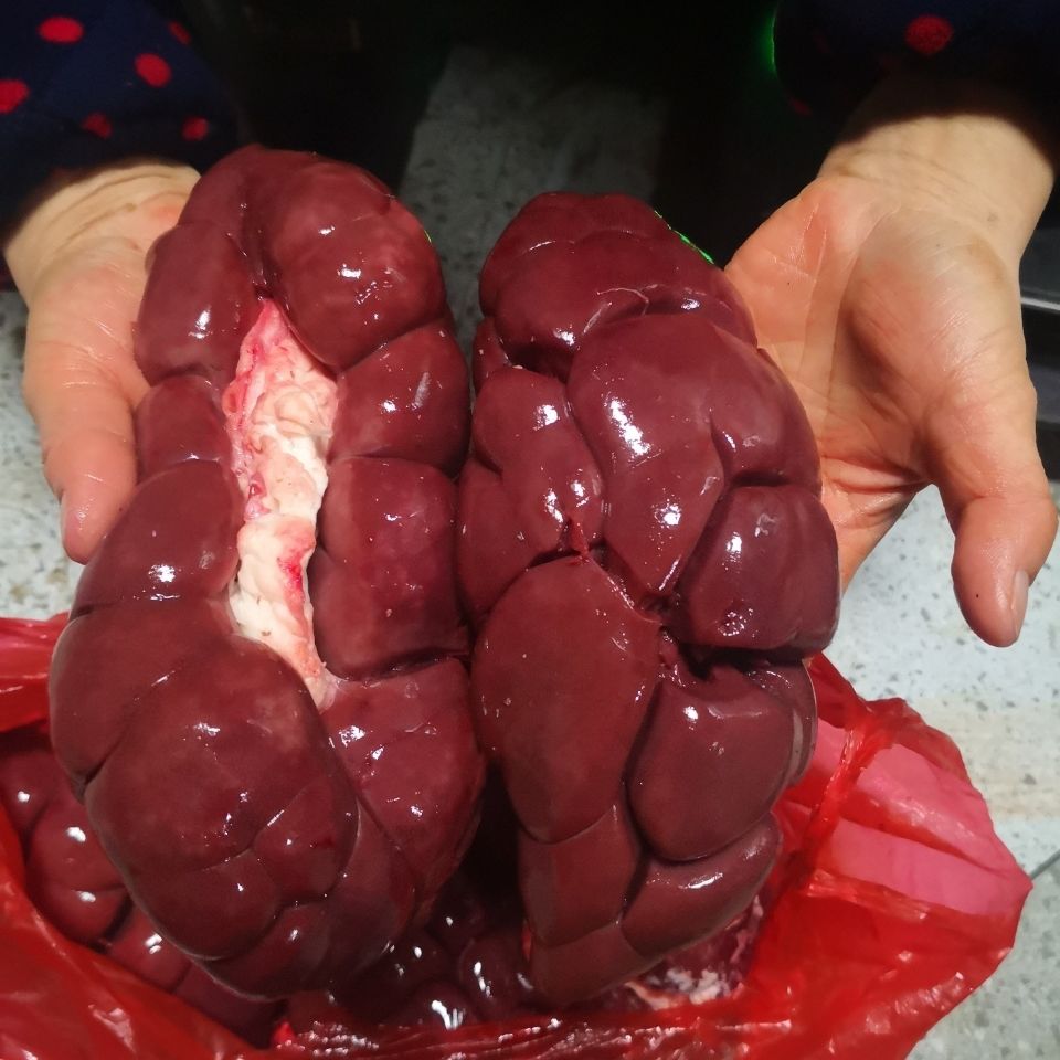 新鲜牛腰2斤 现杀现取 牛肾大腰子新鲜油包牛腰子烧烤爆炒可 新鲜速冻
