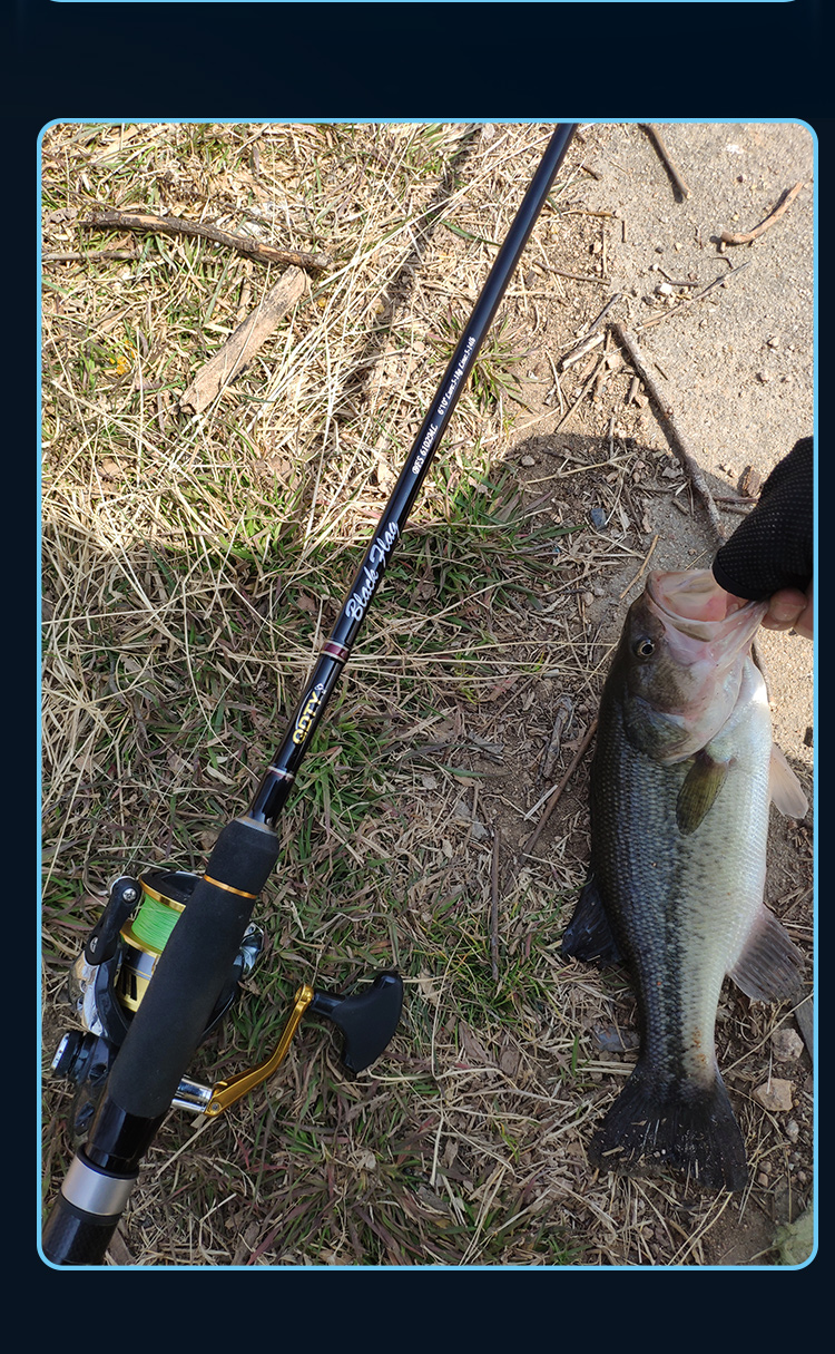 鳜鱼竿富士轮座黑旗系列鳜鱼竿富士轮座分体式eva手柄鲈鱼鳜鱼通用海