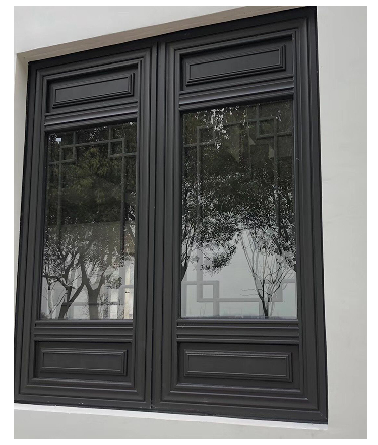 中式仿古断桥铝徽派四合院民宿格条别墅桃李春风复古窗定制 定金500