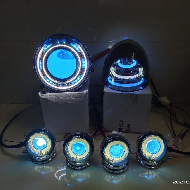 适用于适用于小龟电动车梦工厂灯具龟5梦工厂冰蓝色梦工厂led大灯转向