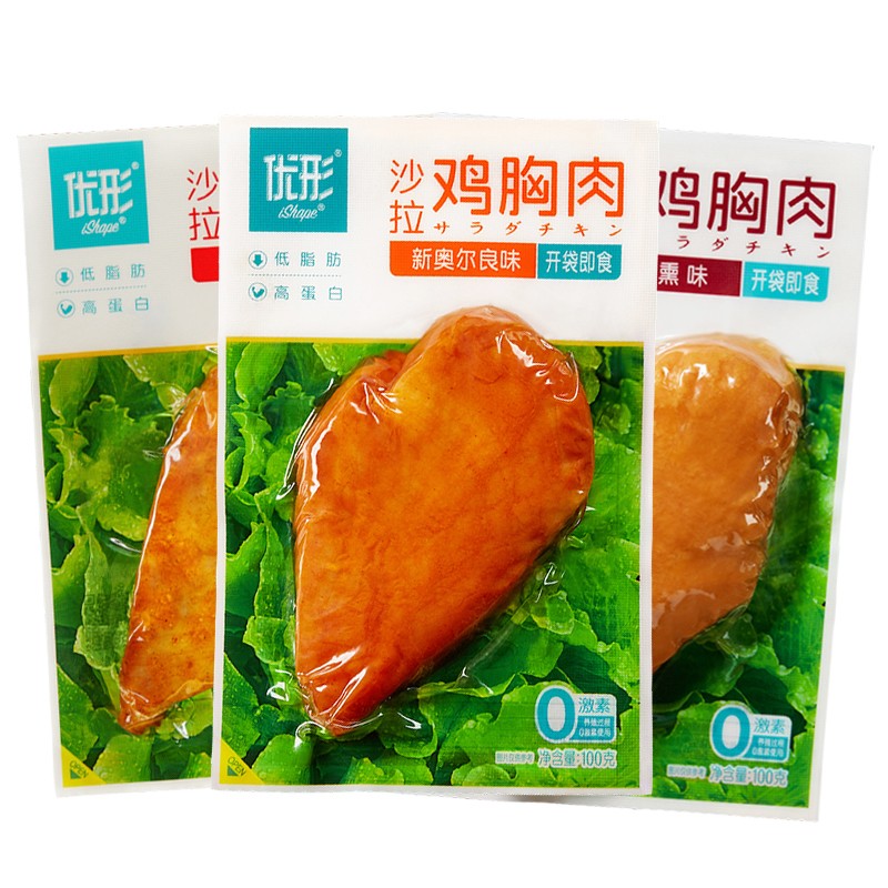 plus会员ishape优形低脂即食鸡胸肉100g3袋6件