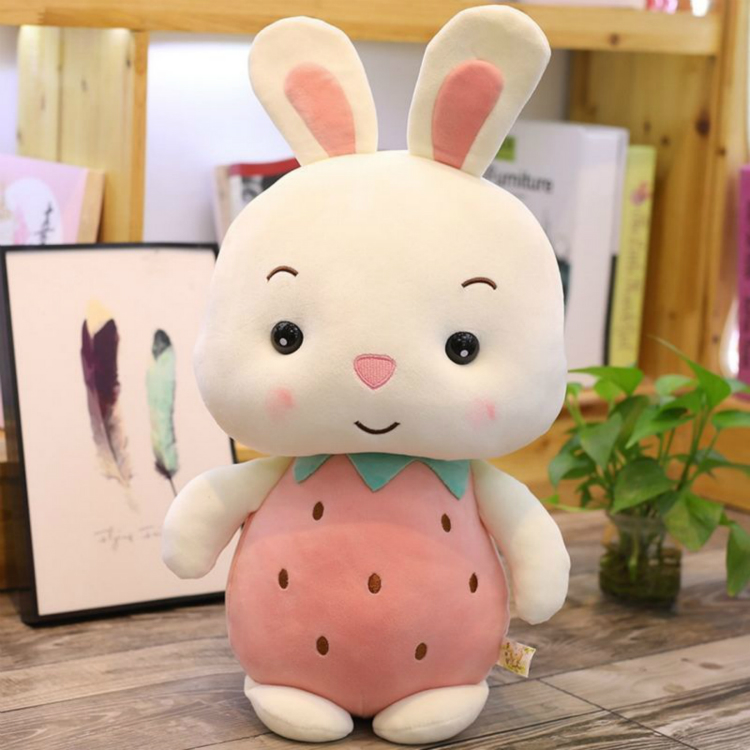 公仔睡觉抱枕儿童毛绒玩具布娃娃新年圣诞元旦生日礼物 黄色菠萝兔 23