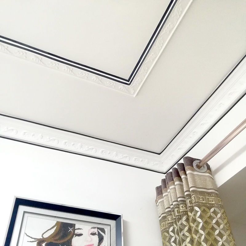 精选美边线自粘石膏线条墙贴客厅吊顶天花板装饰条自粘背景墙装饰贴条