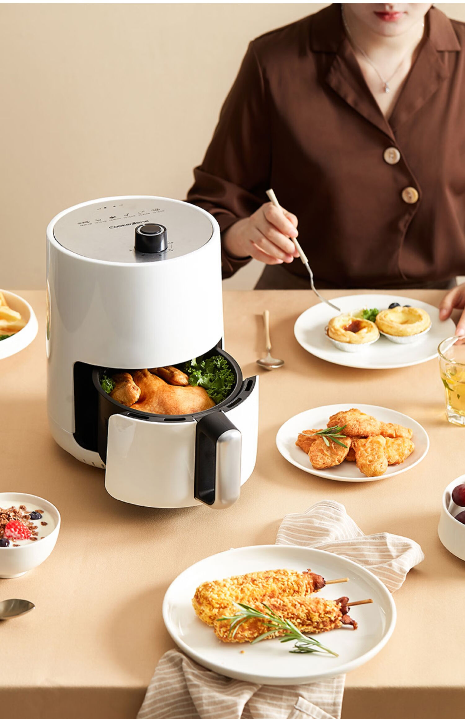 格兰仕galanz同款家用空气炸锅新款大容量无油小型多功能全自动电薯条