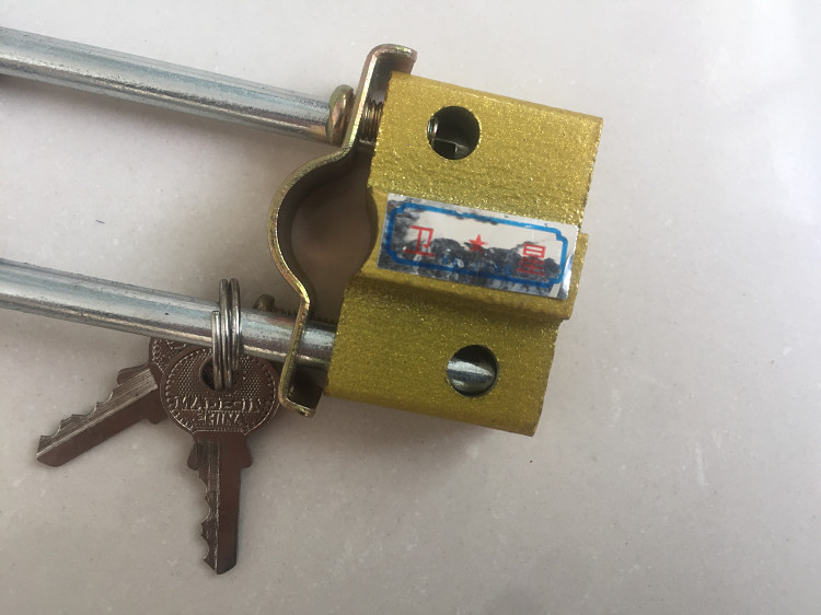 自行车锁小插锁叉锁老式加粗多用图u型锁固定锁盗锁柜门锁车锁2把锁