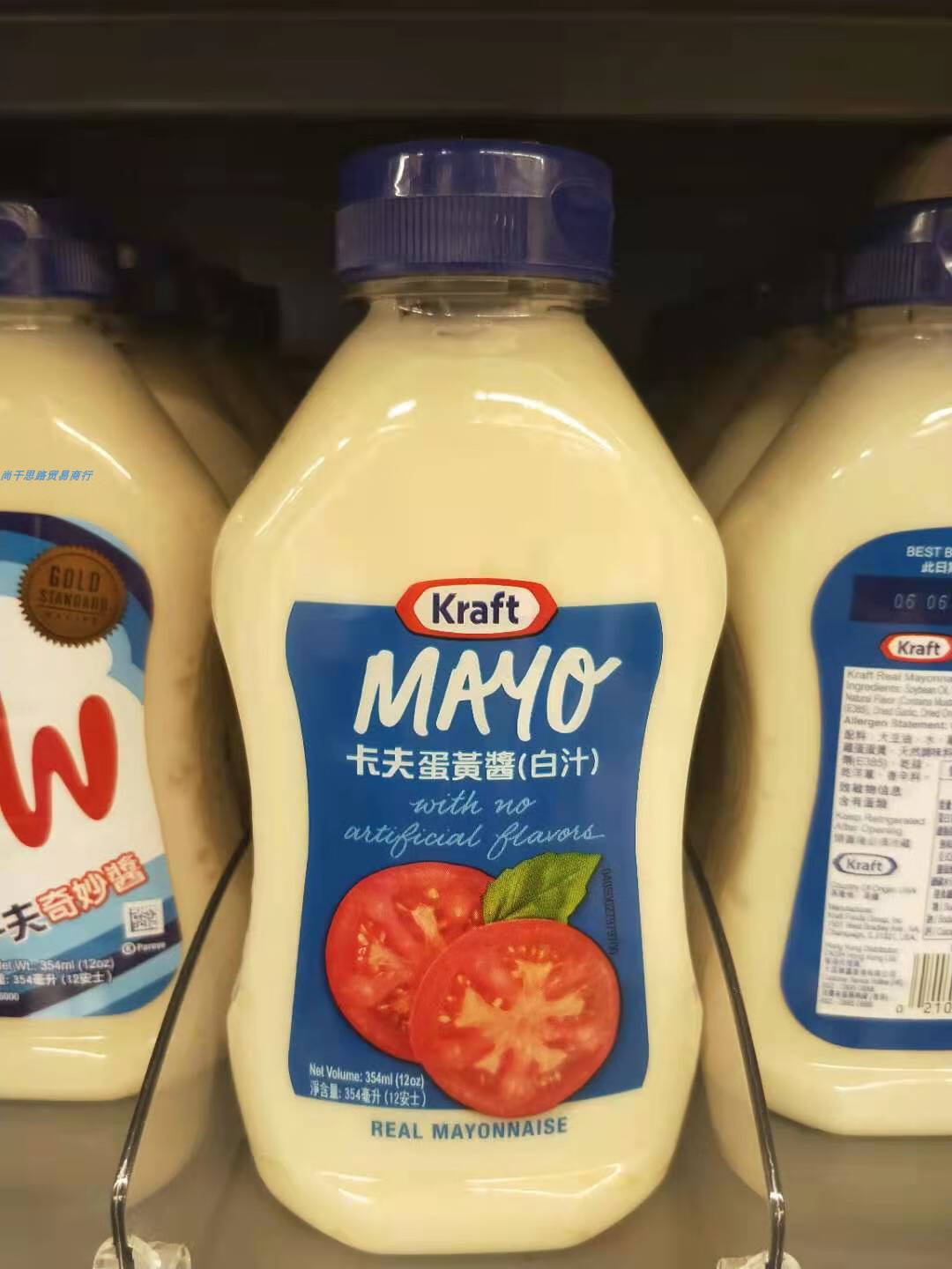 澳门美国卡夫kraft蛋黄酱白汁蔬菜水果沙拉酱罐装443ml应急储备食品