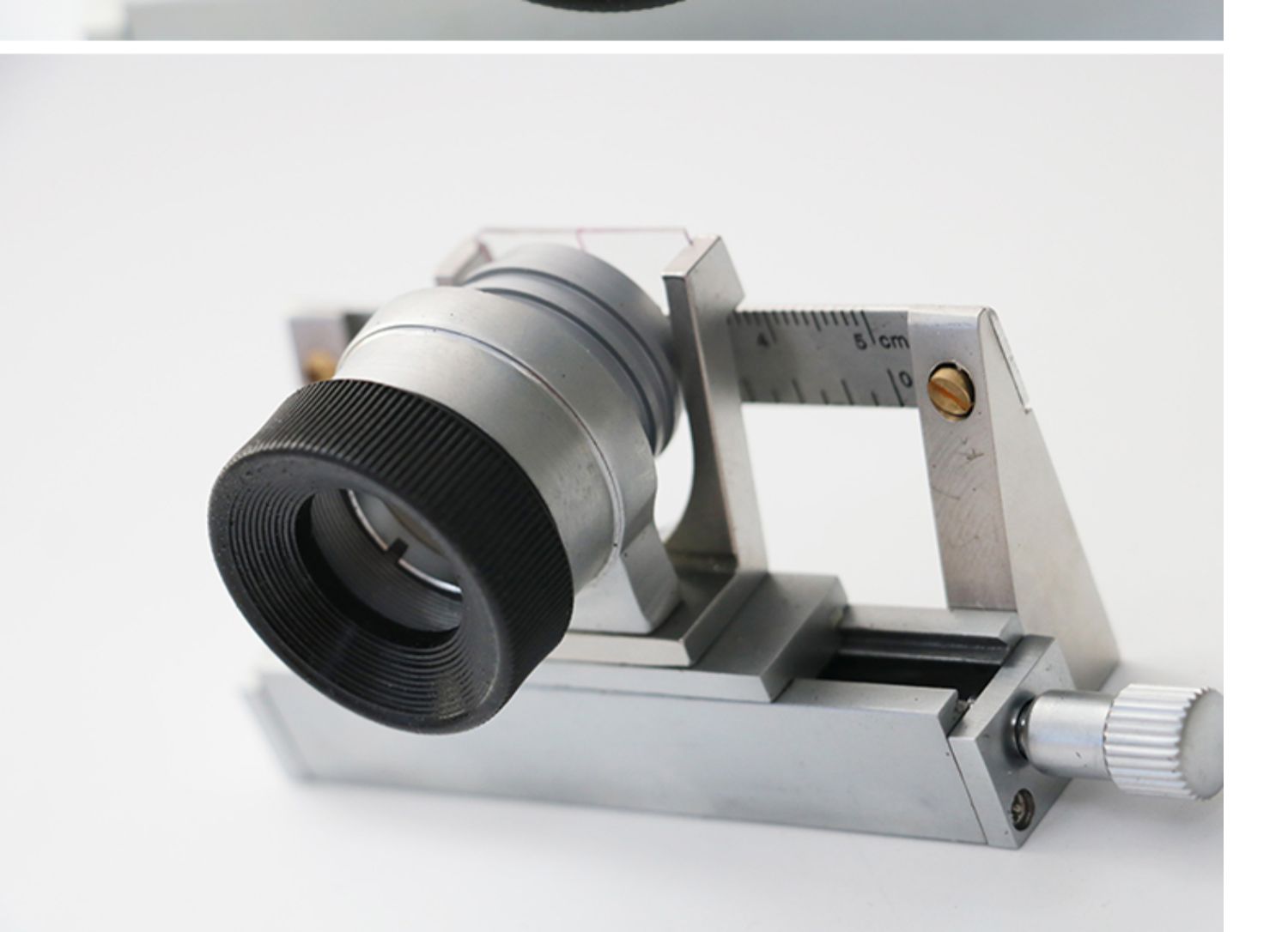 放大镜10倍20倍带刻度面料双镜头照布镜移动式织物密度分析镜密度镜