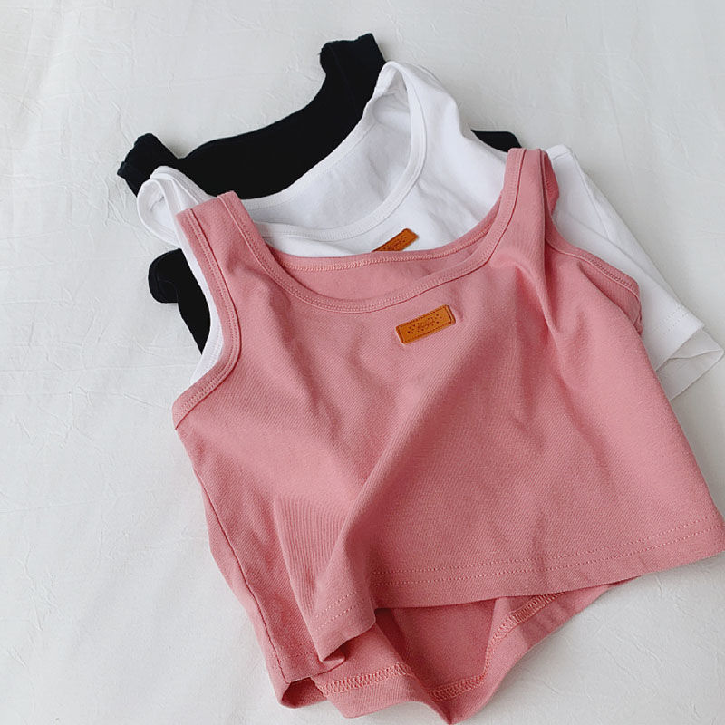 禾佳成日系粉色吊带背心女外穿夏ins辣妹盐系炸街内搭高腰短款漏脐