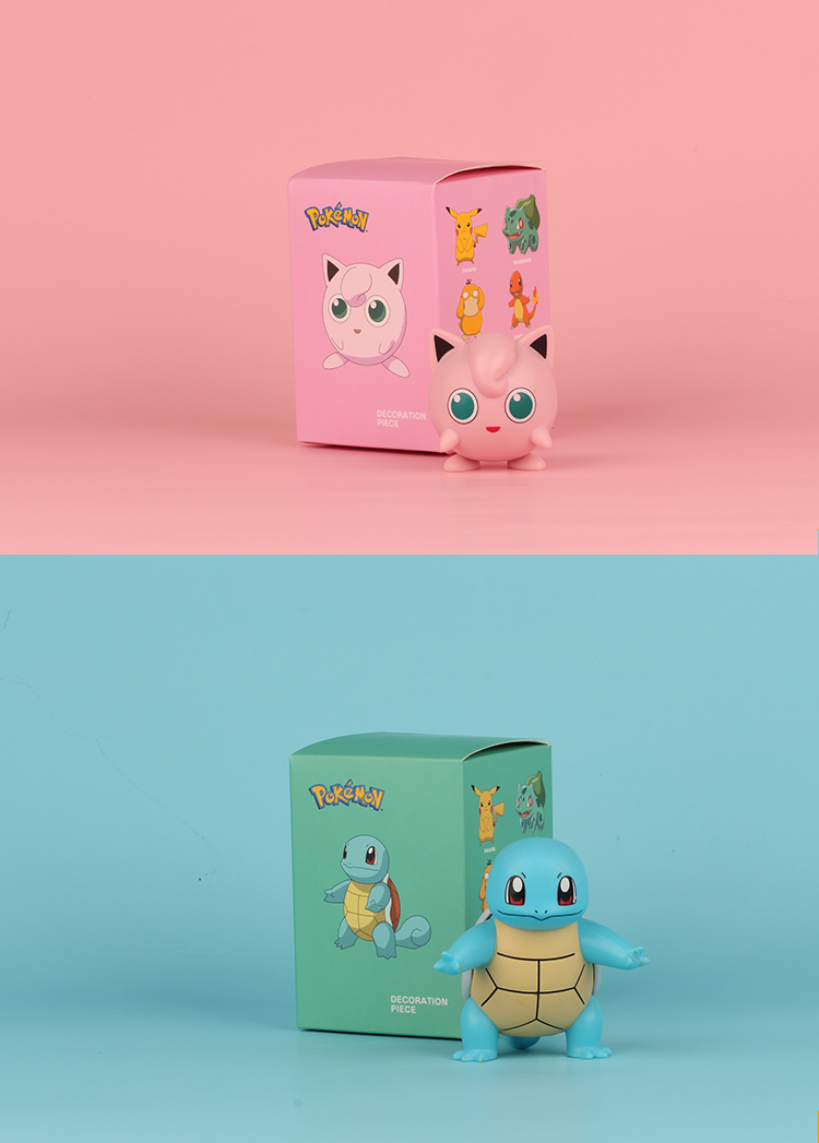 精灵宝可梦手办精灵宝可梦盲盒神奇汽车周边车载摆件皮卡丘公仔玩具树