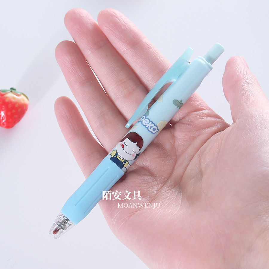 口袋笔短款不二家笔便携小号超短笔不二限定迷你中性笔高颜值笔3支