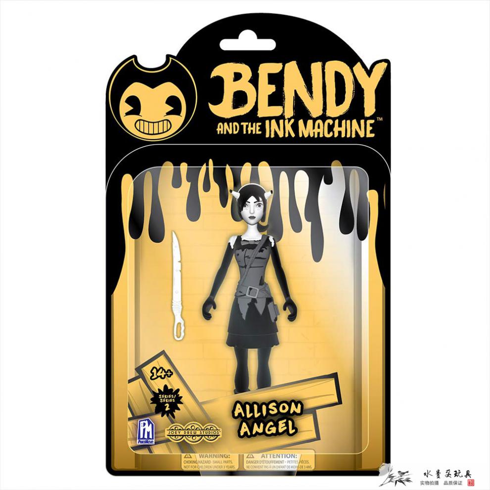 38礼遇季bendyinkmachine班迪与墨水机器印墨机5寸游戏玩具人偶天使季