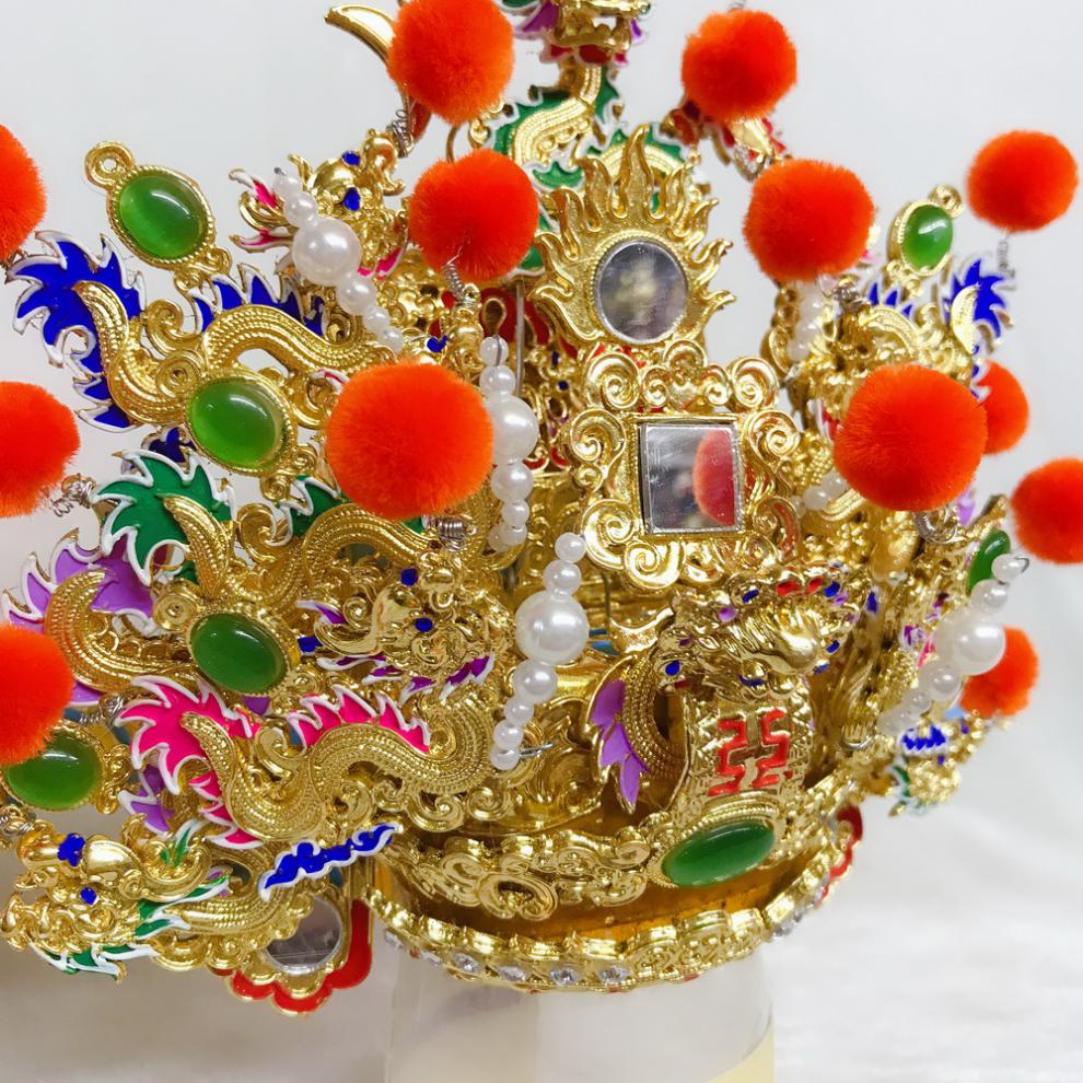 漆线雕神明帽土地公宰相帽城隍爷开漳圣王财神福德菩萨博鹤州 5寸/15