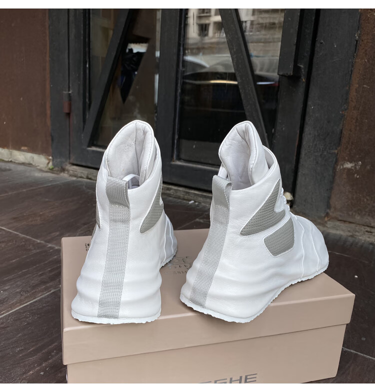 nike耐克【正确版y3】1/1轻奢潮牌眞皮包底高帮忍者鞋男鞋内增高