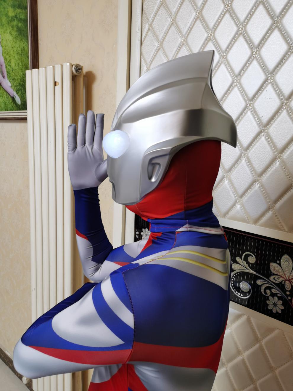 奥特曼皮套儿童奥特曼真人衣服男童衣服夏季一套成人男孩演出真人皮套