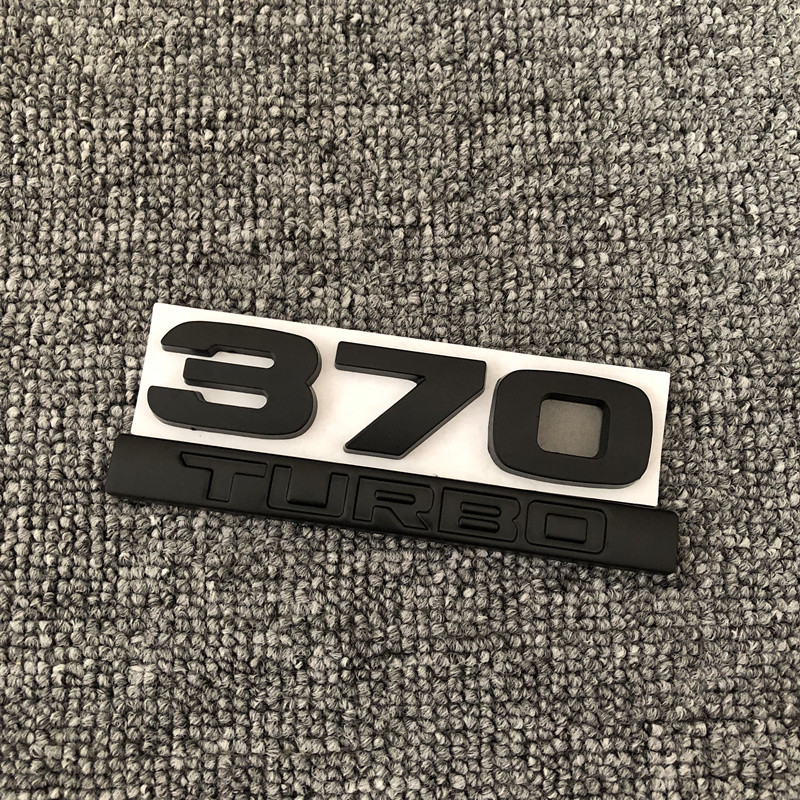 适用于冠道改装车标尾标 370后备箱字母四驱标志英文装饰车贴黑色 awd