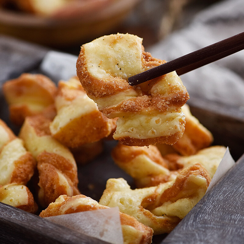 甘肃特产蜂蜜油果子翻花马蹄酥糕点休闲零食小吃散装425g