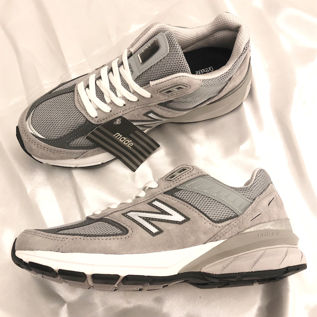 新百伦nb990v4女鞋总统跑步鞋v5男鞋元祖灰百搭休闲运动鞋 v5元祖灰