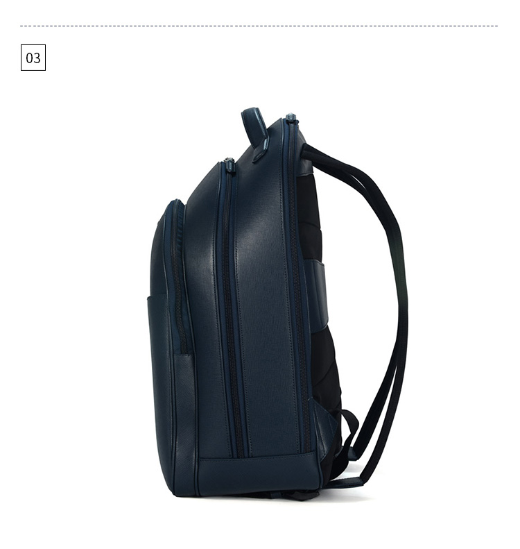 montblanc匠心系列大号双肩包 128545 蓝色 大号【图片