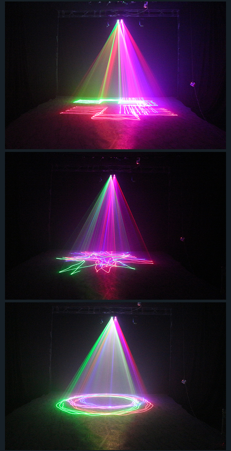 灯光声控七彩镭射灯爆闪蹦迪灯家用室内清吧婚庆演出双层四头四色激光