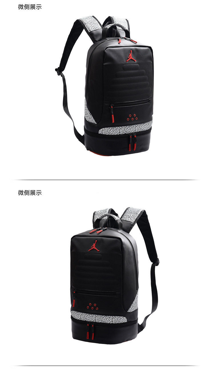 耐·克篮球背包aj中学生书包男aj11飞人双肩包aj13背包女大容量时尚