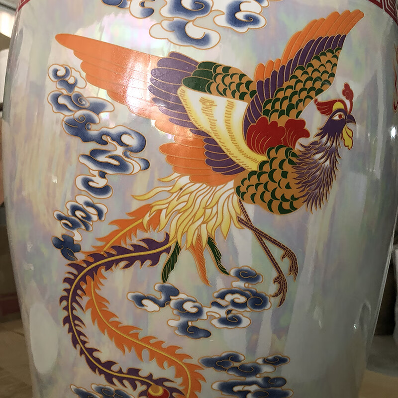 骨灰罐骨灰瓮骨灰罂骨灰盅迁坟捡骨灰坛金斗瓮洗骨葬大号陶瓷龙凤