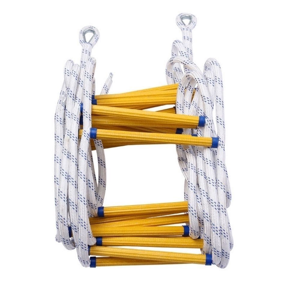 适用于逃生梯消防逃生家用绳梯检查软梯防滑软梯树脂训练救援救生绳梯