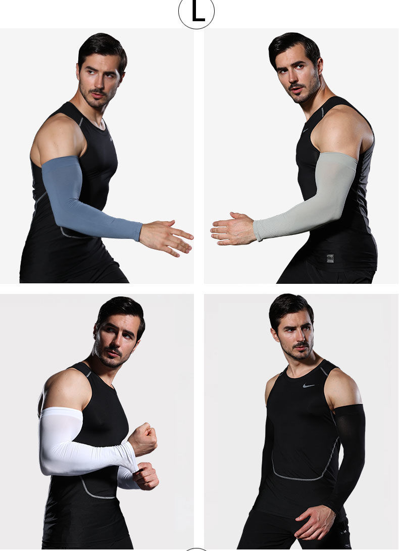 新品男士大号冰袖冰袖防晒袖套男200斤大码护臂手套袖