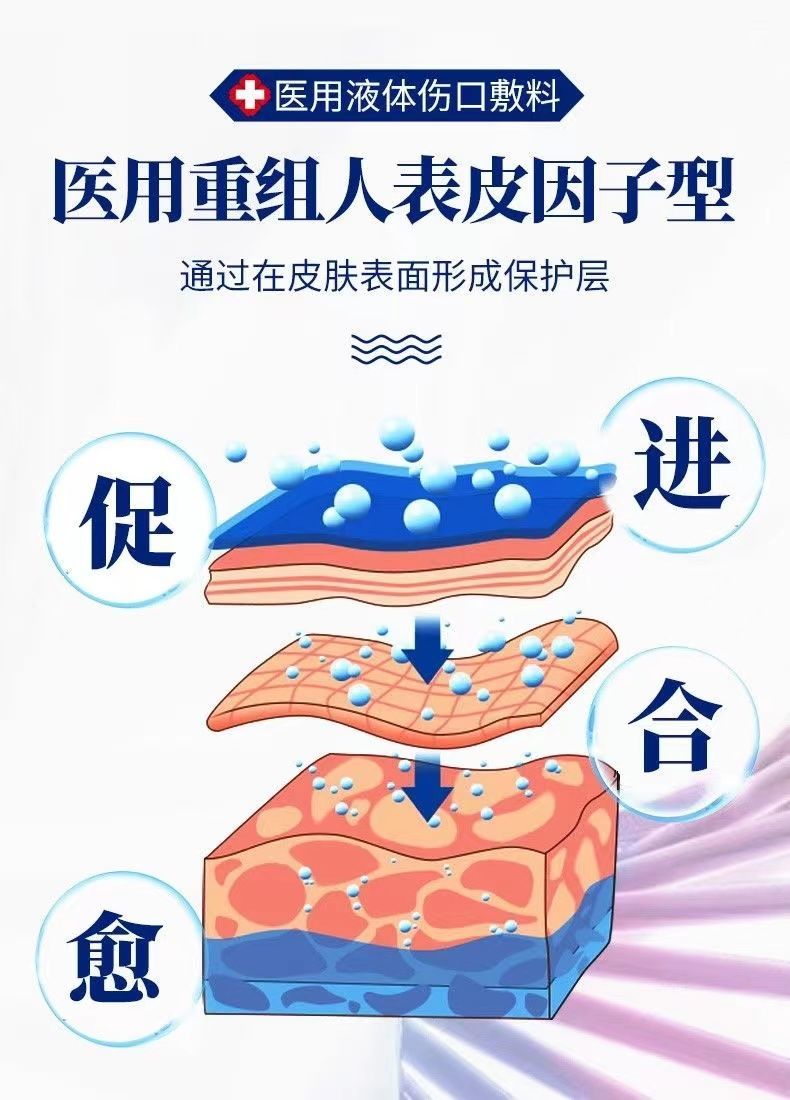 【官方旗舰】生长因子喷雾重组人表1皮生长因子型伤口敷料修复痘印