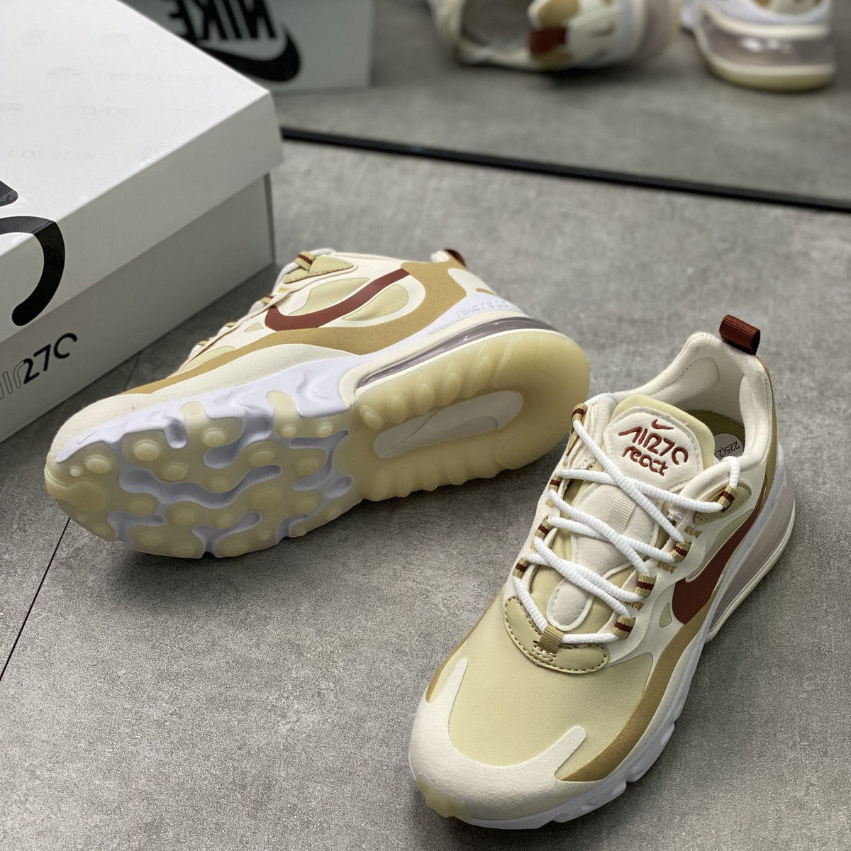 联名airmax270气垫鞋男减震超轻便女学生运动跑步鞋健身训练软底270v1