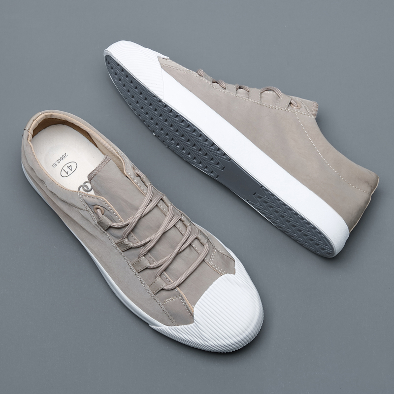 热风新官方旗舰官网帆布鞋男鞋夏季透气潮鞋低帮百搭休闲鞋子男平底