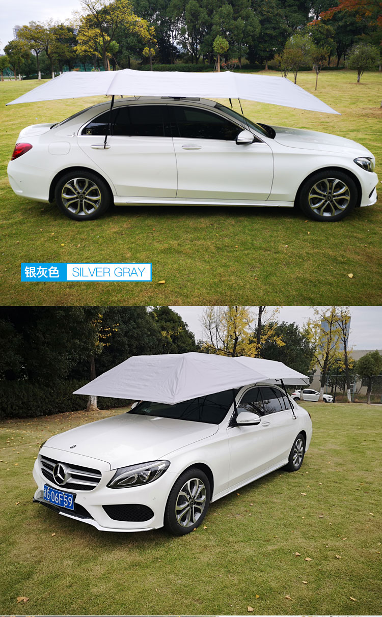 suv汽车遮阳伞隔热车棚全自动车顶防晒全车电动轿车suv遮阳棚遥控折叠