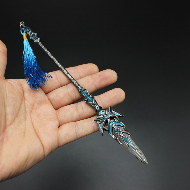 唐三蓝银领域蓝银草底座板全金属工艺品动漫周边斗罗大陆10cm观音泪