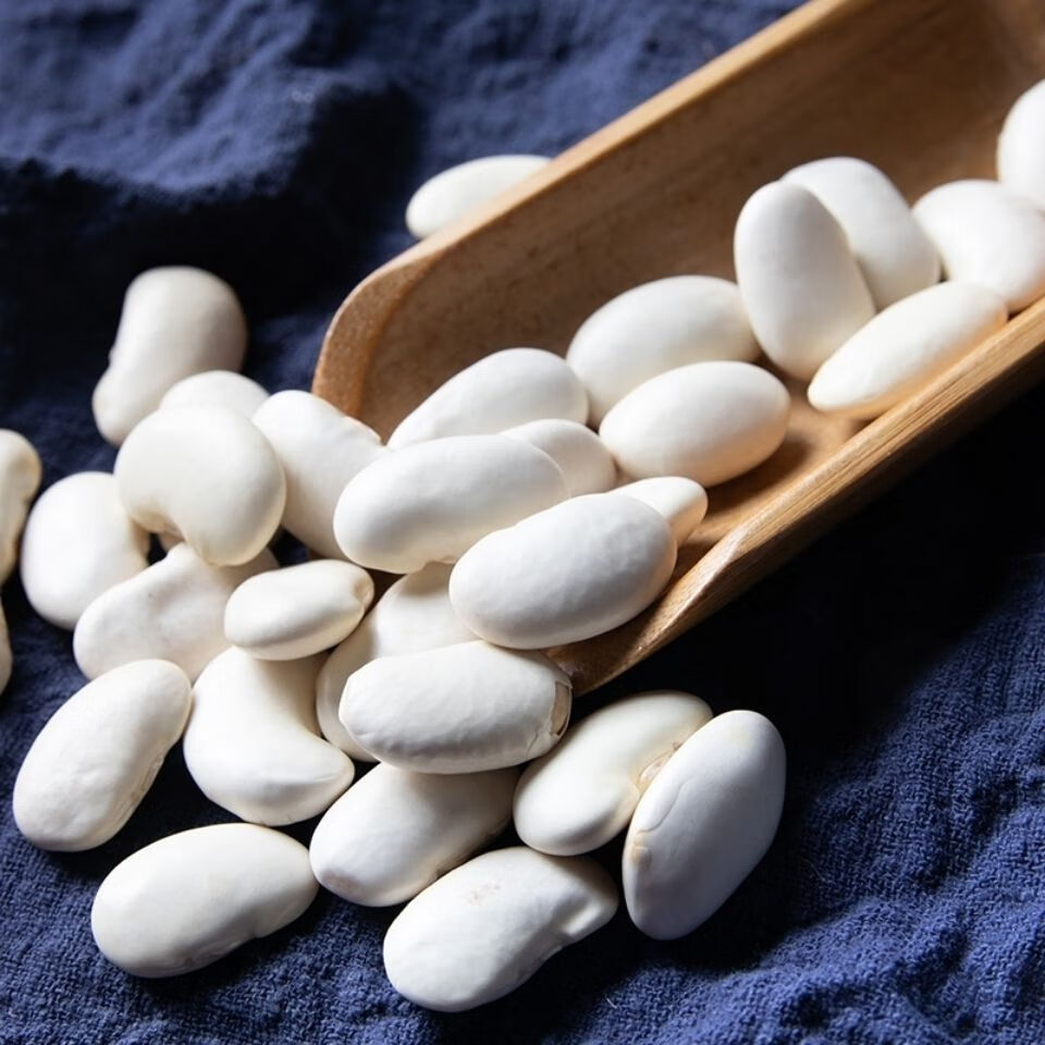 白芸豆新货云南特产大白芸豆农家自种大豆白云豆五谷杂粮豆类5斤超值