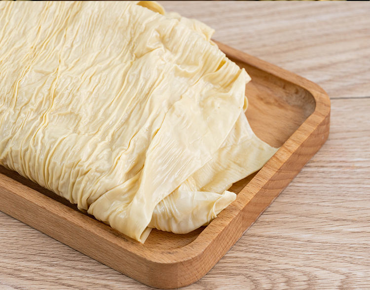 【】河南信阳特产手工地锅新鲜头层豆筋豆巾豆油皮干豆筋 精品新鲜头