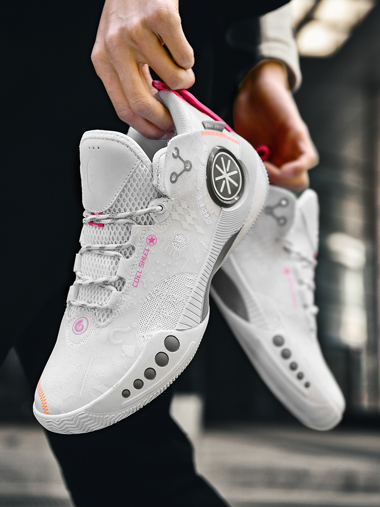 篮球鞋男全城9棉花糖防滑网面透气音速学生幻影3实战减震 全城9黑白