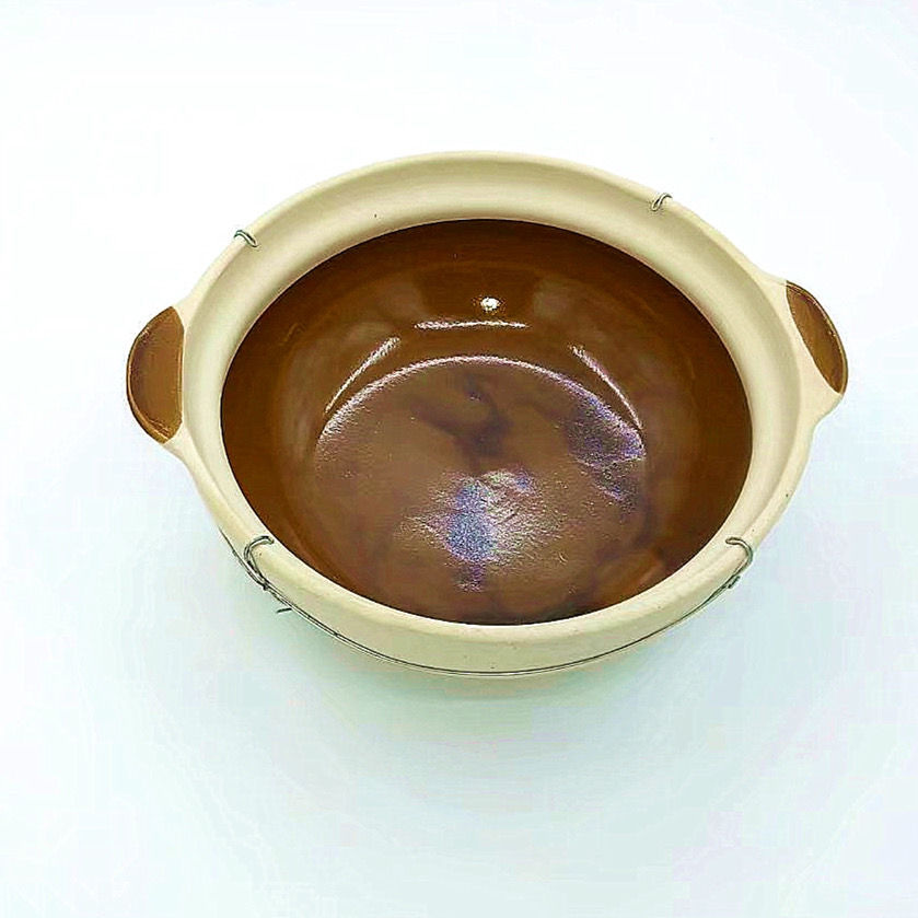 传统土砂锅绑铁丝打边炉炖锅煲仔饭砂锅黄焖鸡米饭木炭炉 口径27厘米