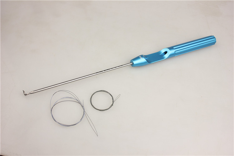 骨科手术器械医用运动医学肩袖缝合弯钩缝线拉索过线器钛镍记忆合金线