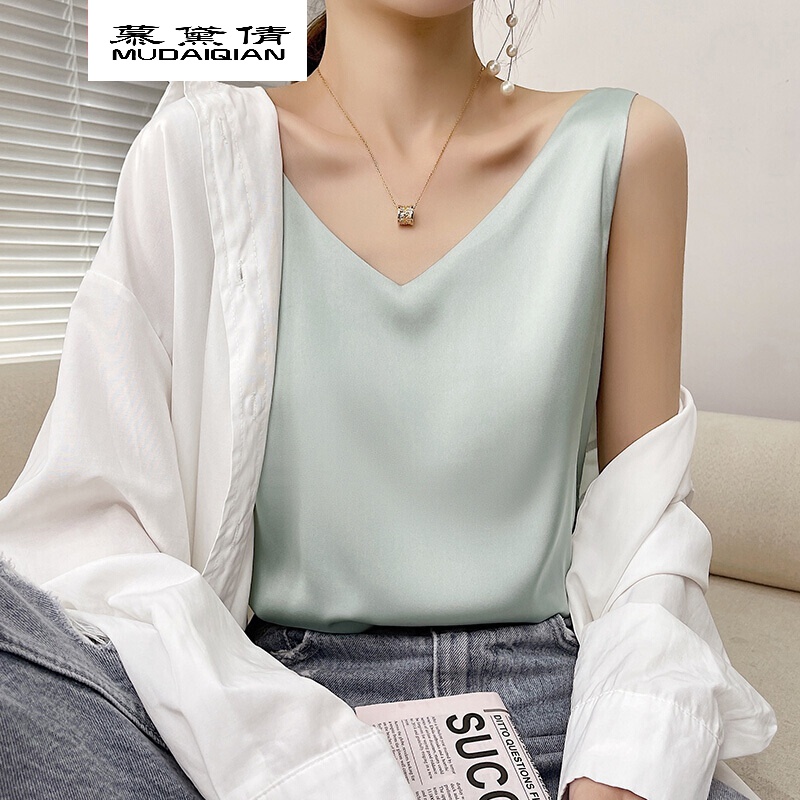 女装 吊带/背心 慕黛倩(mudaiqian) 轻奢女装夏季吊带背心女内搭配西