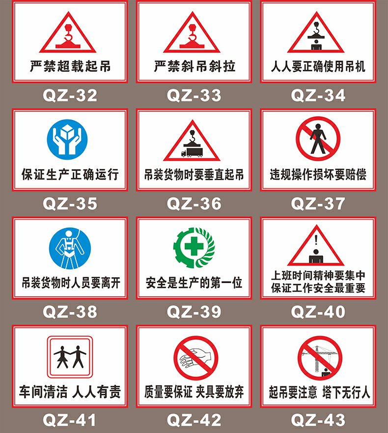 电动葫芦安全操作规程全套企业工厂车间管理制度牌点告知卡危险警示