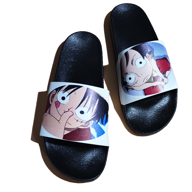 海贼王路飞拖鞋男夏室内家用洗澡火影水墨外穿软底个性新款新款路飞45