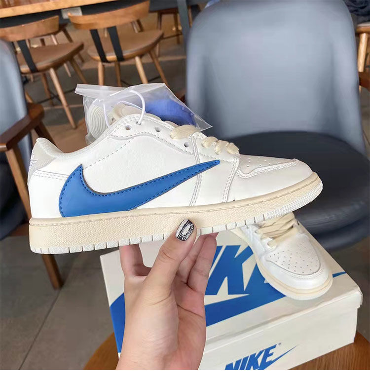 凡逸芙莆田纯原aj1 low藤原浩闪电倒钩联名男女同款低帮系带休闲运动