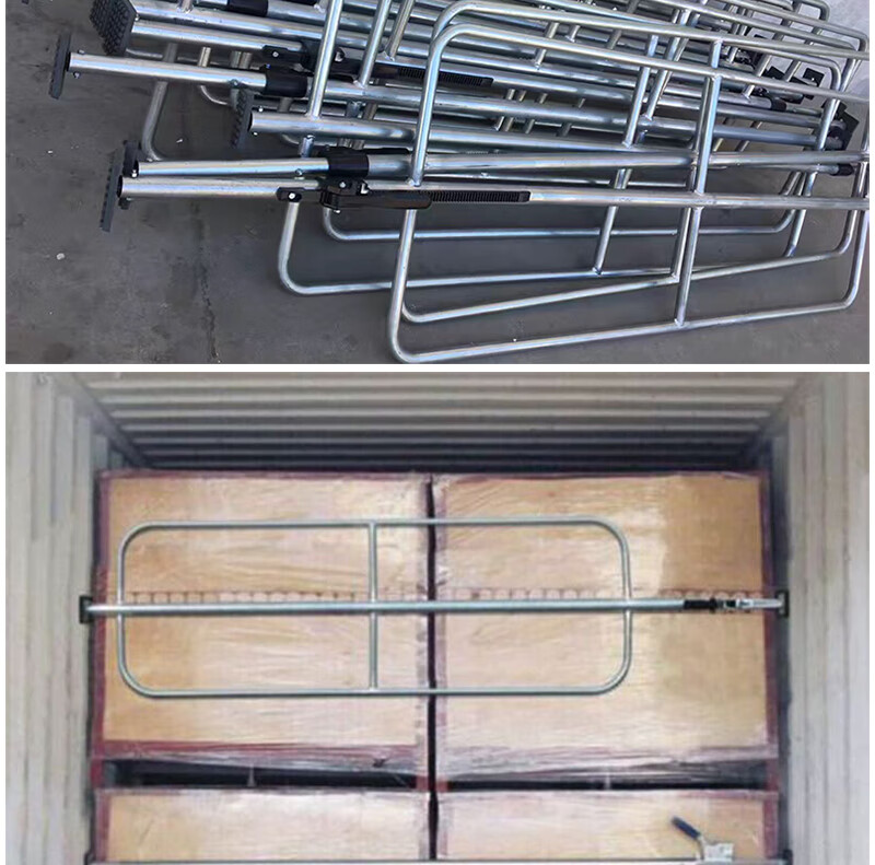 货车防滑放倒支撑杆冷藏车铝合金挡货伸缩撑杆集装箱可调节拦货管 钢