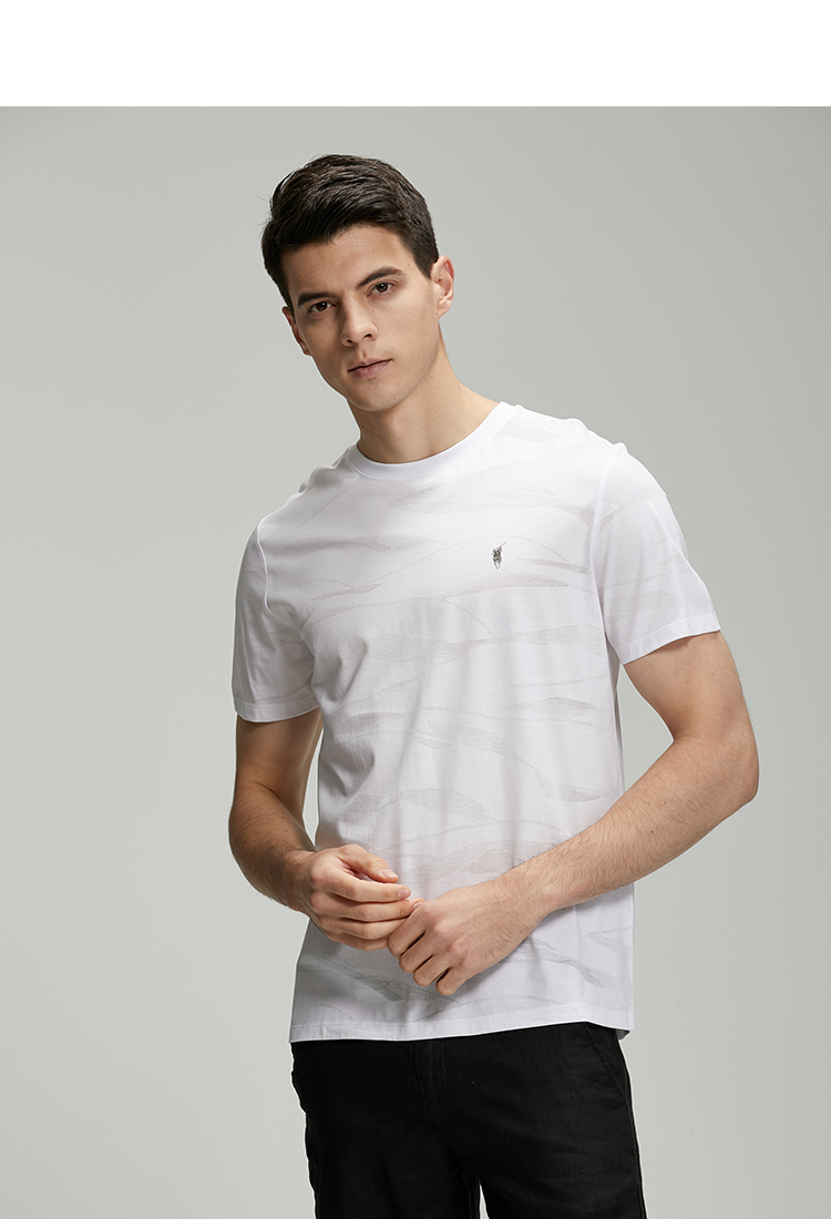 polosport商场同款男士短袖t恤2022夏季新款圆领韩版潮流时尚百搭青年